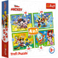 Miniatyrbillede 1 af 6: TREFL MICKEY MOUSE Puzzle 4 in 1 set 12 15 20 24 pcs