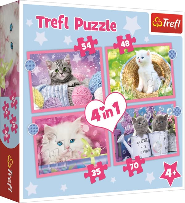 TREFL Puzzle 4 in 1 set Kittens