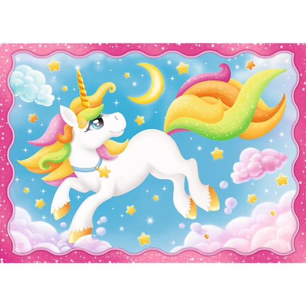 TREFL Puzzle 4 in 1 set Unicorns