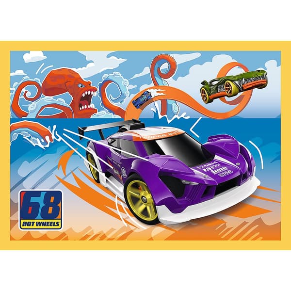 TREFL HOT WHEELS Puzzle 4 in 1 set