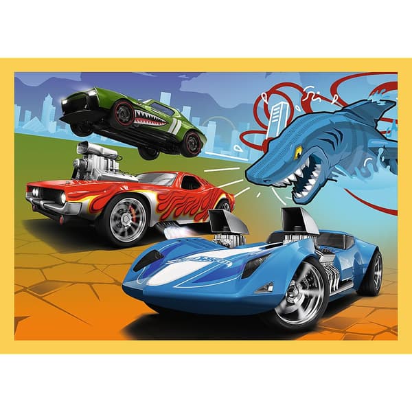 TREFL HOT WHEELS Puzzle 4 in 1 set