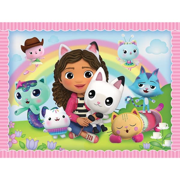 TREFL GABBY´S DOLLHOUSE Puzzle set with memo cards