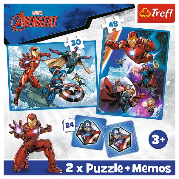 TREFL AVENGERS Puzzle Set 30+48+M24