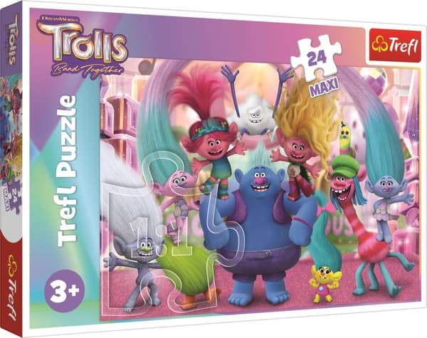 TREFL TROLLS Maxi puzzle, 24 pcs
