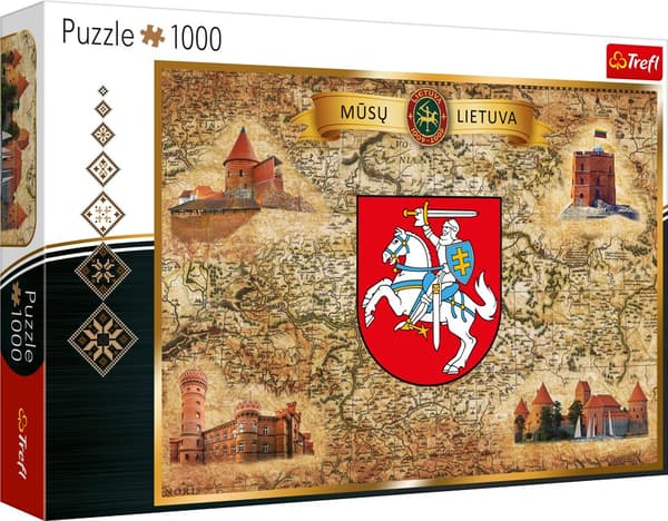 TREFL puzzle Lithuania 1000 pcs