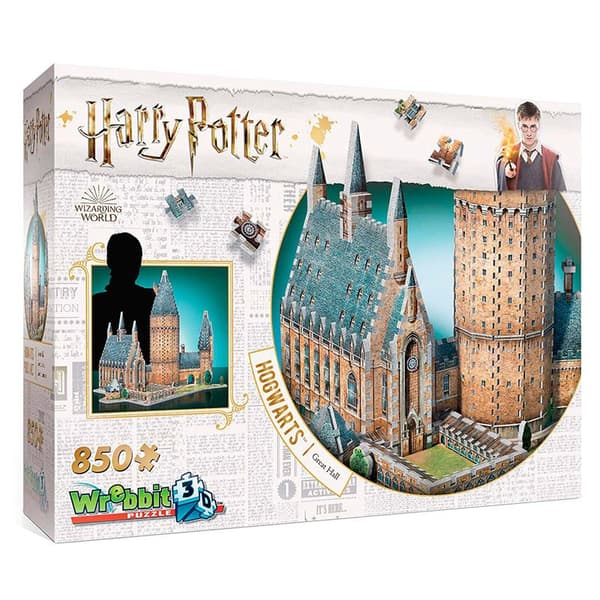 Wrebbit Harry Potter Great Hall 3d Puzzle Flerfarvet