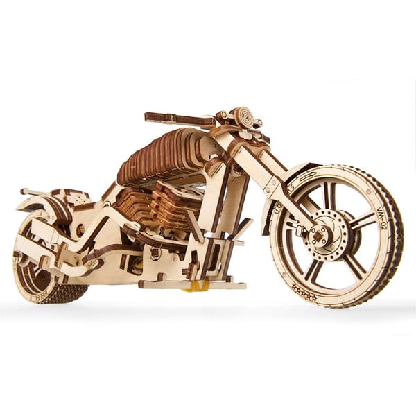 Ugears Cykel Træ Mekanisk Model Gylden