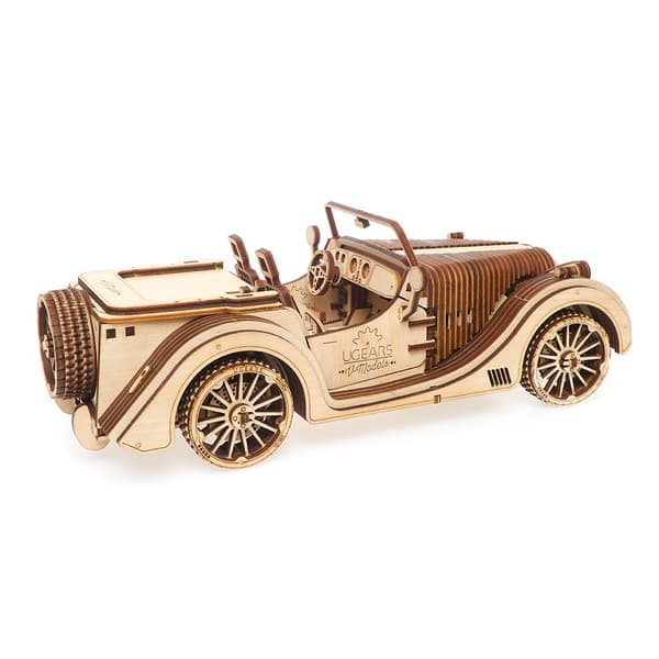 Ugears Roadster Puinen Mekaaninen Malli Kultainen