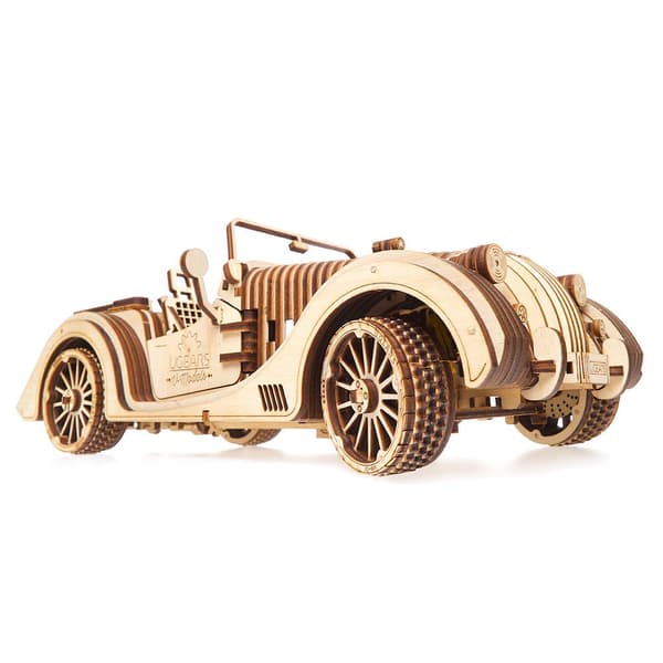 Ugears Roadster Trä Mekanisk Modell Guld