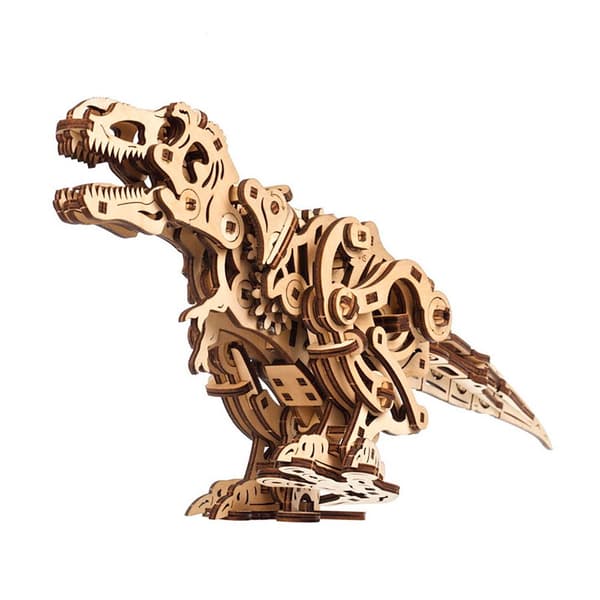 Ugears Mekanisk Træmodel Tyrannosaurus Rex Gylden