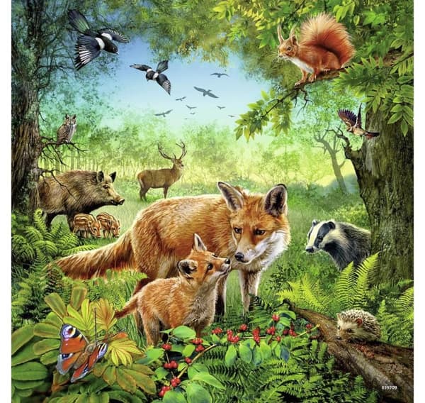 Ravensburger palapeli 3x49 kpl Maailman eläimiä