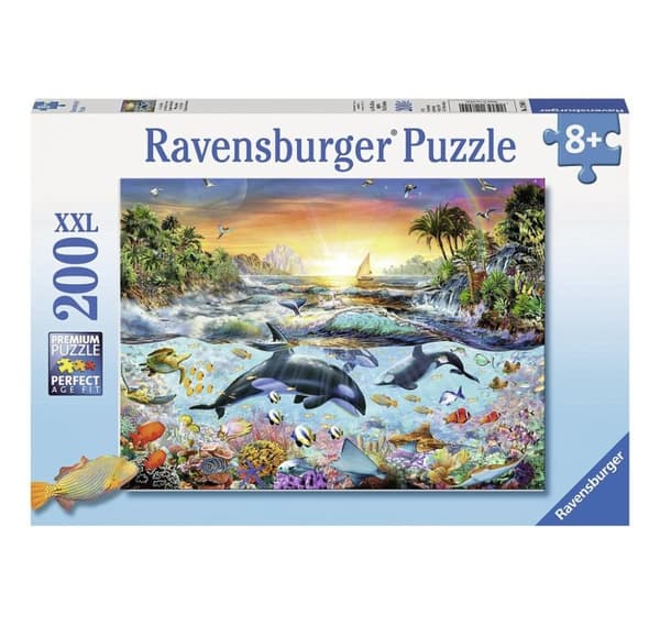 Ravensburger puslespill 200 stk Delfiner