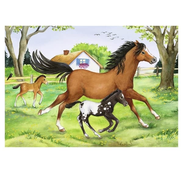 Ravensburger puslespill 2x24 stk World of horses