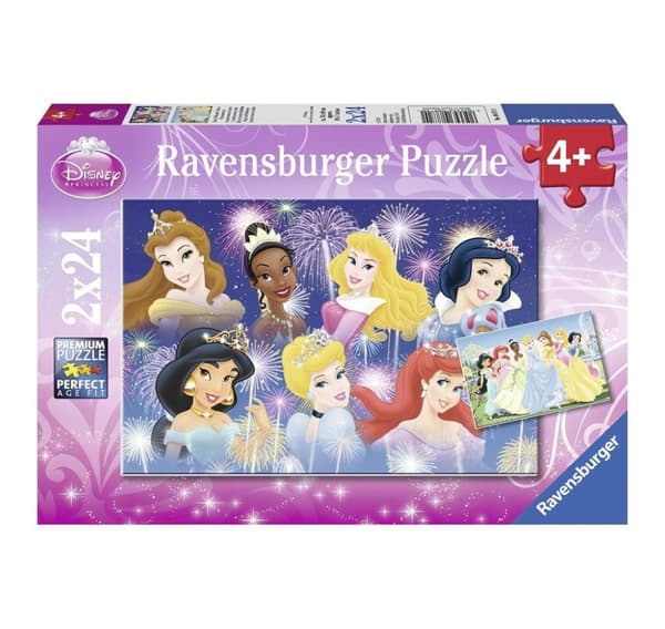 Ravensburger puslespil 2x24 stk Princess