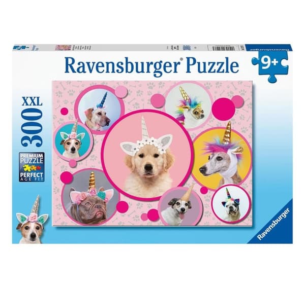 Ravensburger puslespill 300 stk Unicorn dogs