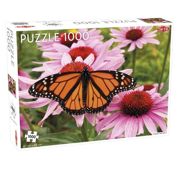 Taktisk puslespil 1000 stk Monarch sommerfugl