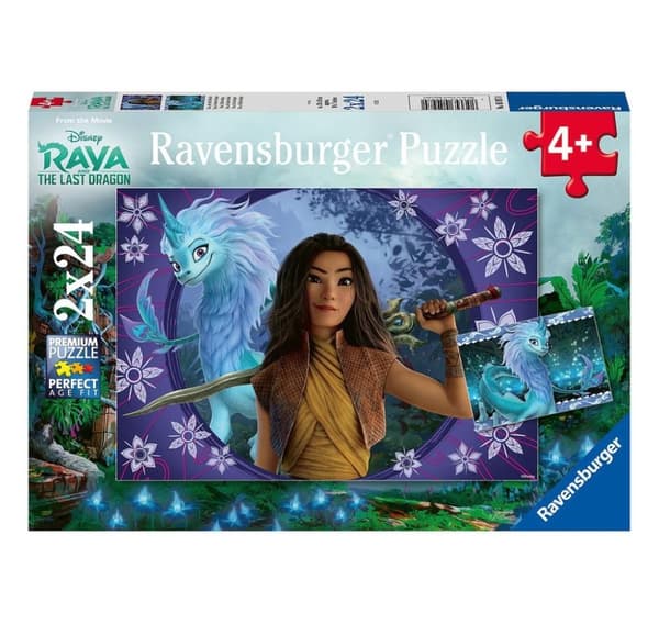 Ravensburger puslespill 2x24 Raya og den siste dragen
