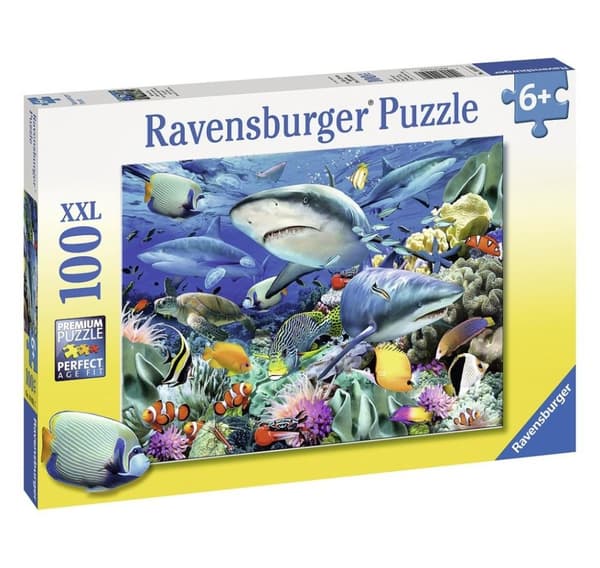 Ravensburger puslespill 100 stk Shark