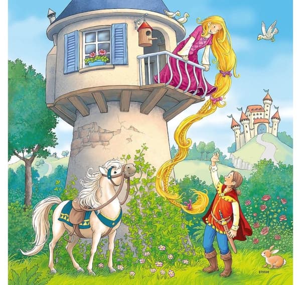Ravensburger puslespil 3x49 stk Rapunzel