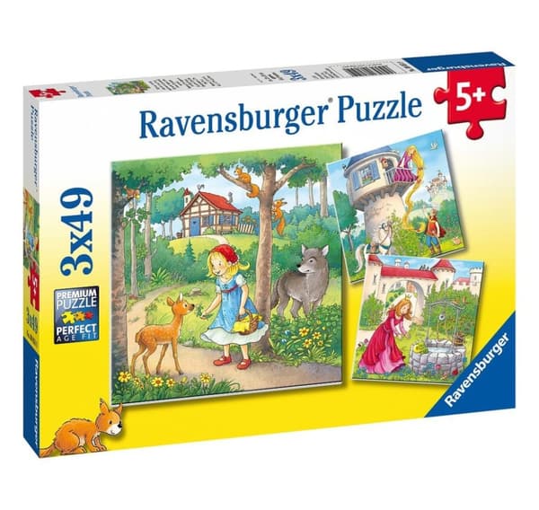 Ravensburger puslespil 3x49 stk Rapunzel