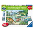 Miniatyrbilde 1 av 3: Ravensburger puslespill 2x24 stk Dinosaurer