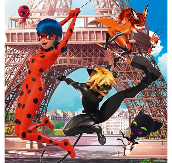 Ravensburger puslespil 3x49 stk Miraculous