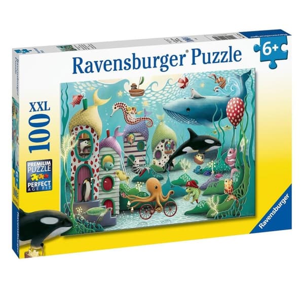 Ravensburger puslespill 100 brikker Undervannsunderverk