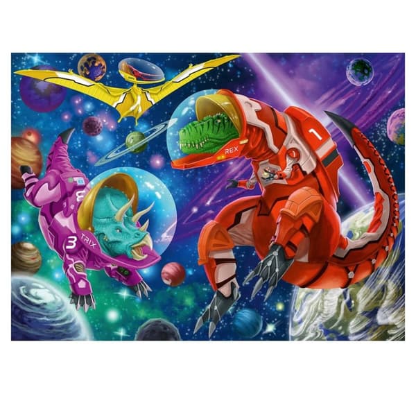 Ravensburger puslespil 200 brikker Space Dinos