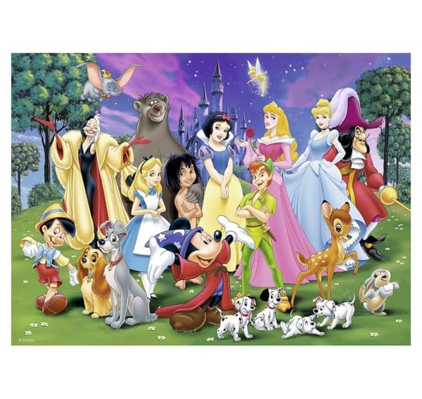 Ravensburger palapeli 200 palaa Disneyn suosikkihahmoja