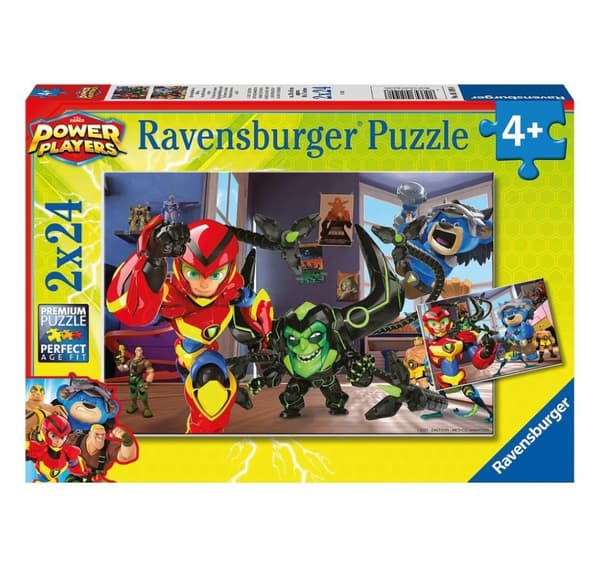 Ravensburger puslespill 2x24 stk Power Players