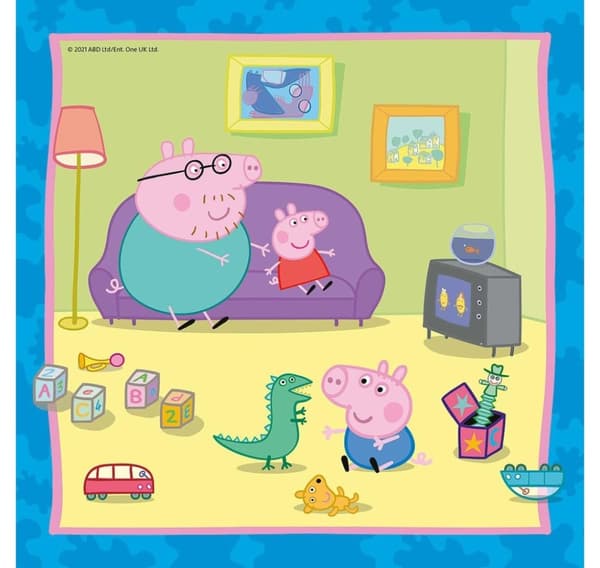 Ravensburger puslespill 3x49 biter Peppa Pig