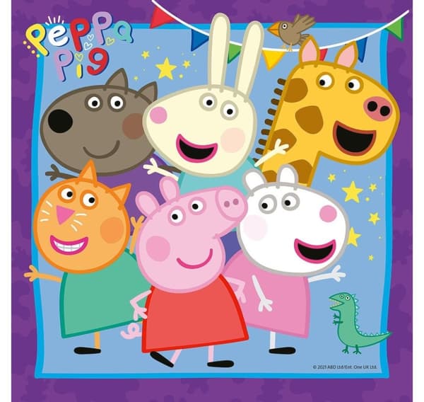 Ravensburger puslespill 3x49 biter Peppa Pig