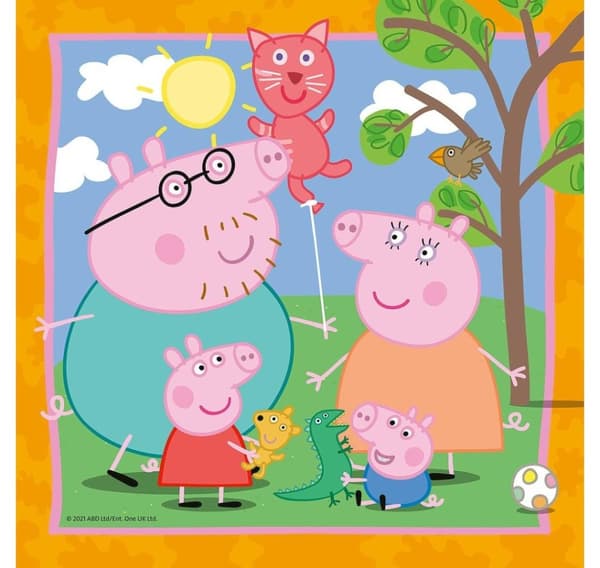Ravensburger puslespill 3x49 biter Peppa Pig