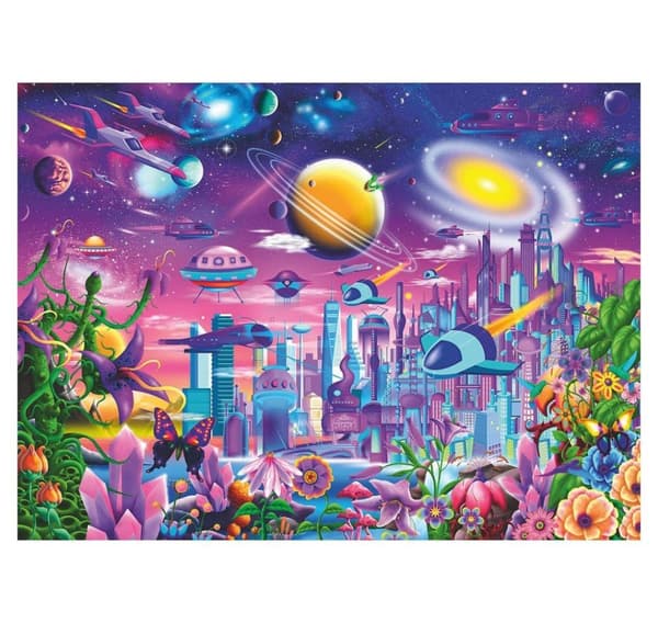 Ravensburger palapeli 200 kpl Kosminen kaupunki