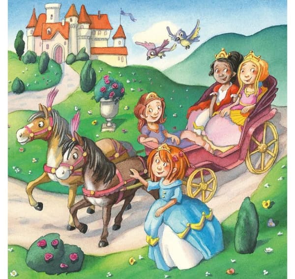 Ravensburger puslespil 3x49 stk Lille prinsesse