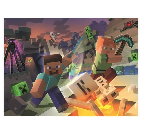 Ravensburger palapeli 100 kpl Minecraft hirviöitä
