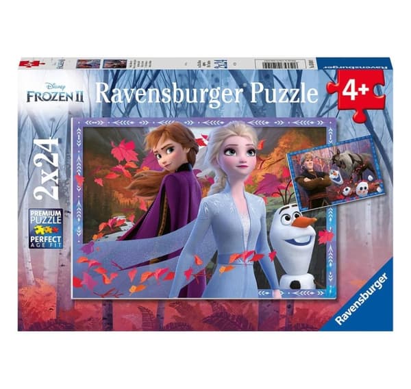 Ravensburger puslespil 2x24 stk Frosne