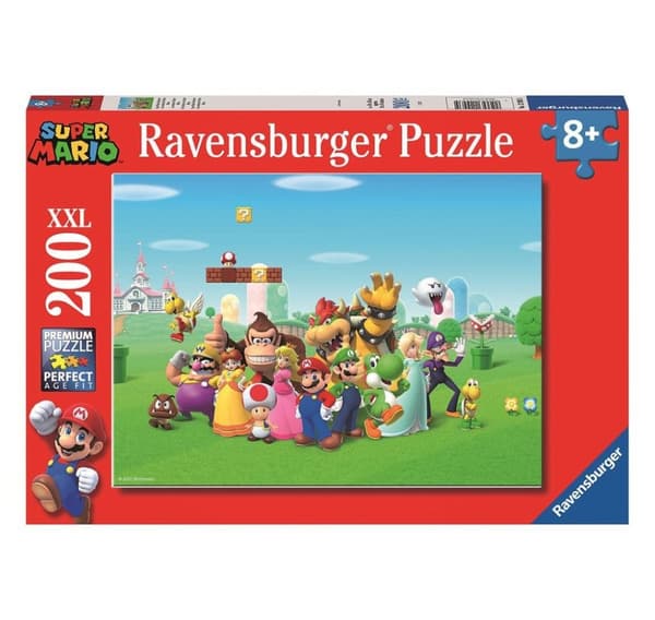 Ravensburger puslespill 200 brikker Super Mario