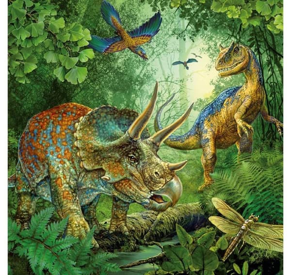 Ravensburger puslespil 3x49 stk Dinosaurer