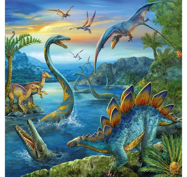 Ravensburger puslespil 3x49 stk Dinosaurer