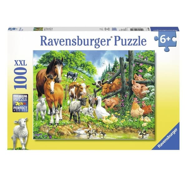 Ravensburger puslespil 100 stk. Indsamling af dyr