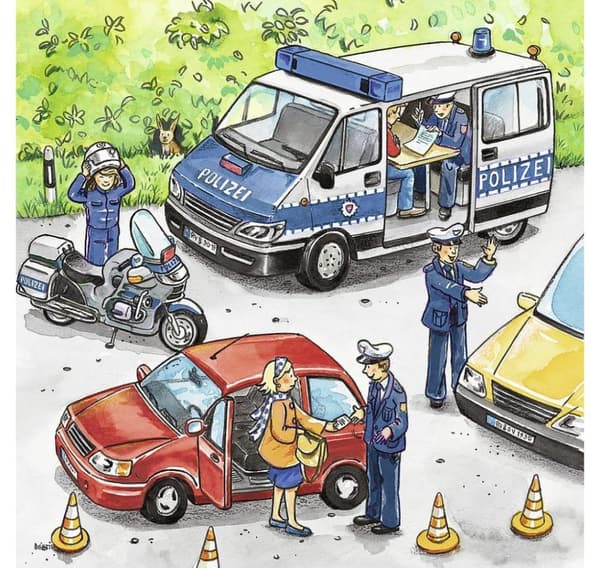 Ravensburger pussel 3x49 st. Polisaktion
