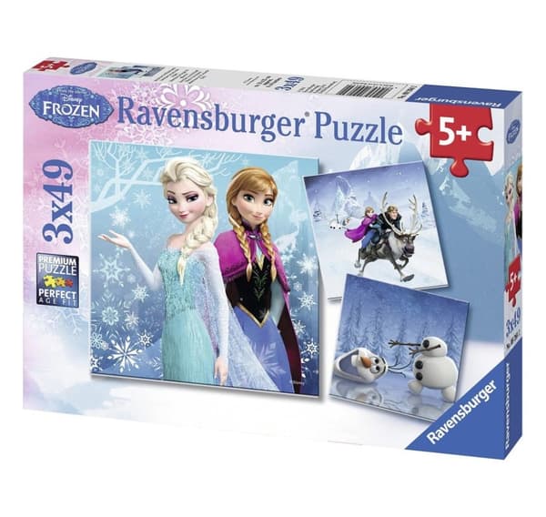Ravensburger puslespill 3x49 stk Snow Queen