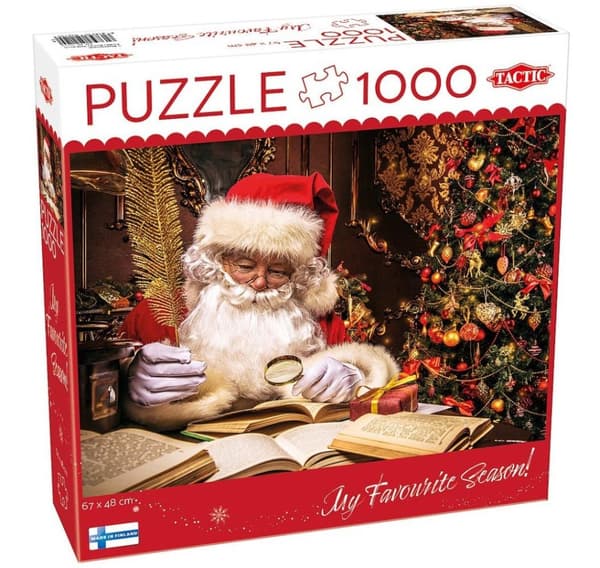 Taktisk puslespil 1000 stk julemand i Lapland