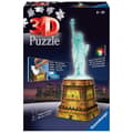 Miniatyrbillede 3 af 7: Ravensburger Liberty Statue Night Edition Gåde 3d Gylden