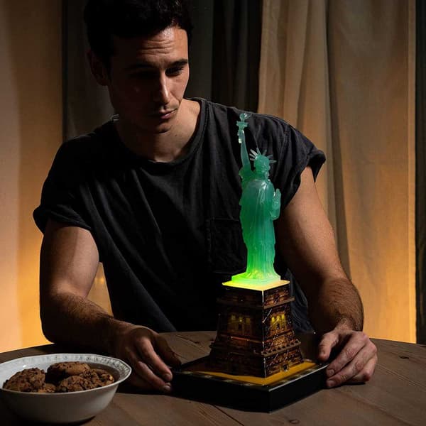 Ravensburger Liberty Statue Night Edition Gåde 3d Gylden