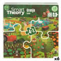 Miniatyrbillede 1 af 7: Child's Puzzle Colorbaby 4-in-1 174 Pieces Farm 68 x 68 cm (6 Units)