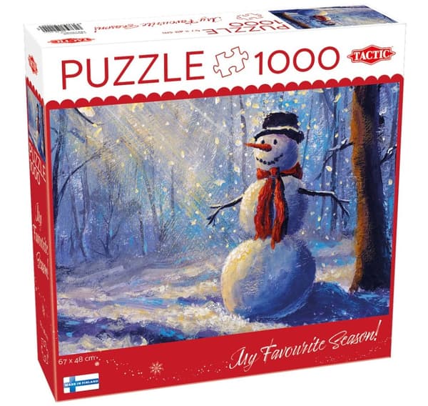 Taktisk puslespil 1000 stk Glad snemand