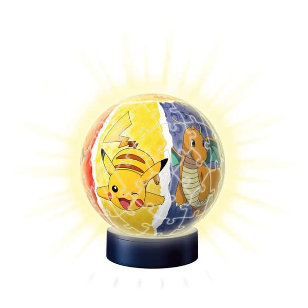 Pokemon Med Lys 72 3d 3d Gåde Gul