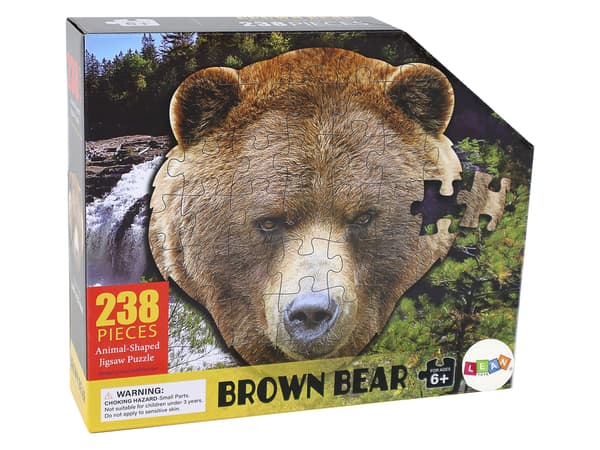Pussel 237 bitar Brown Bear Head Tema